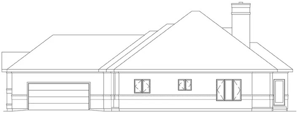 Right Elevation for House Plan #635261