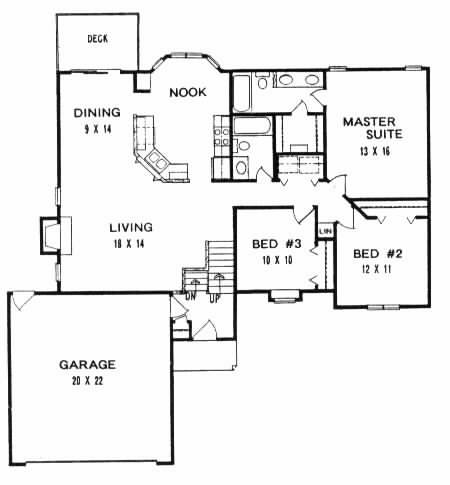 Main Floor Plan for House Plan #354731