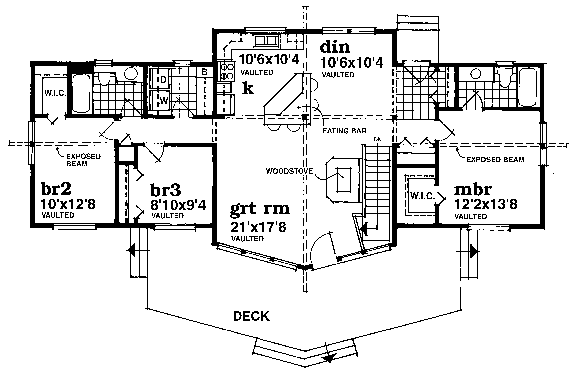 Main Floor Plan for House Plan #518920