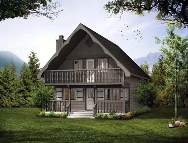 Full Rendering for House Plan #513100