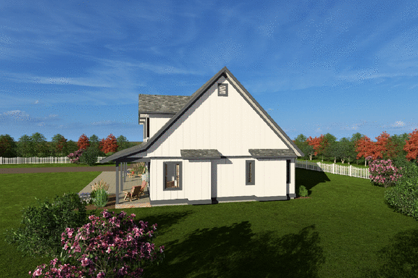 Right Elevation for House Plan #202020