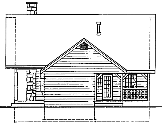Right Elevation for House Plan #511000