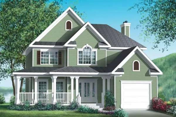 Full Rendering for House Plan #178390