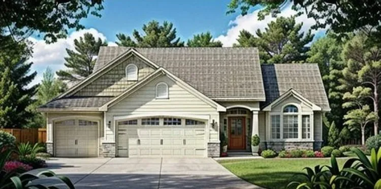 Full Rendering for House Plan #356021