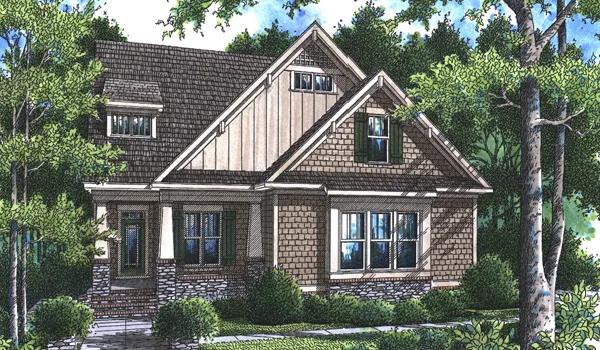 Full Rendering for House Plan #129442