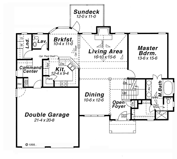 Main Floor Plan for House Plan #129822