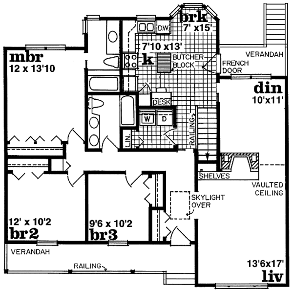 Main Floor Plan for House Plan #510350