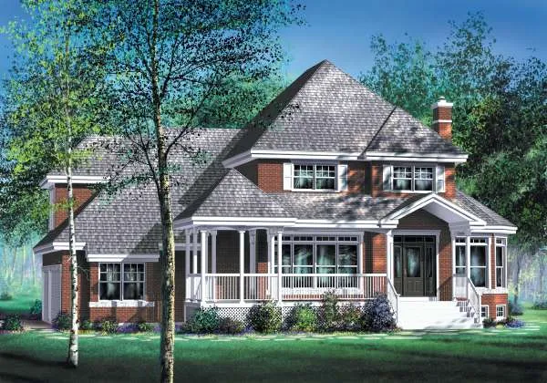 Full Rendering for House Plan #179370