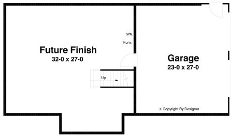 Basement Plan for House Plan #128821