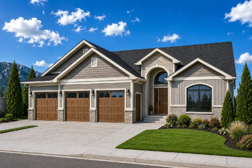Full Rendering for House Plan #201781
