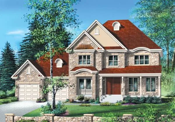 Full Rendering for House Plan #170450