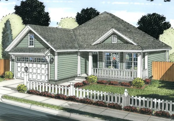 Full Rendering for House Plan #242334