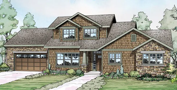 Full Rendering for House Plan #342083