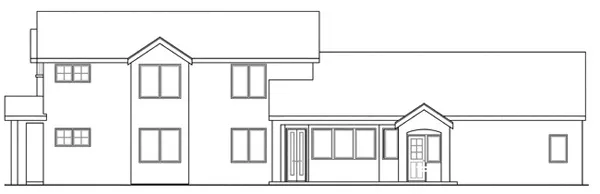 Right Elevation for House Plan #347183