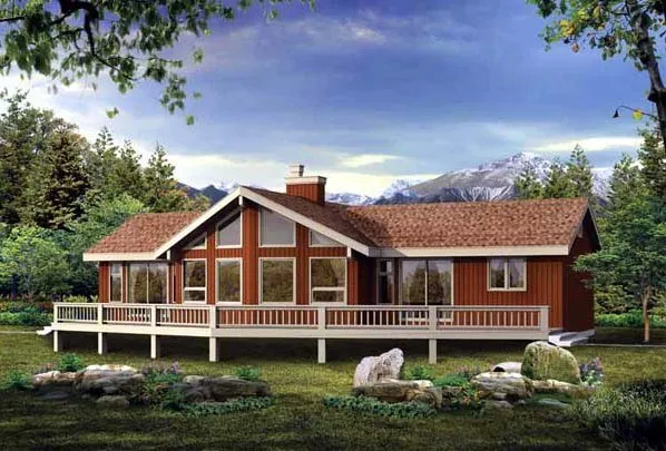 Full Rendering for House Plan #510522