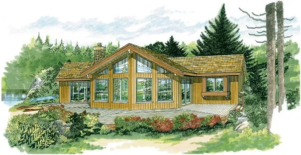 Full Rendering for House Plan #510232