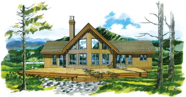 Full Rendering for House Plan #510203