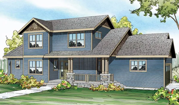 Full Rendering for House Plan #340383