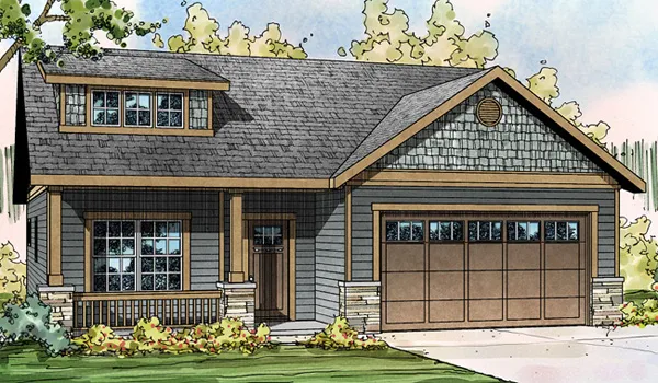 Full Rendering for House Plan #346683