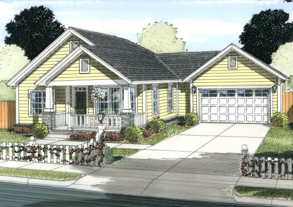 Full Rendering for House Plan #244334