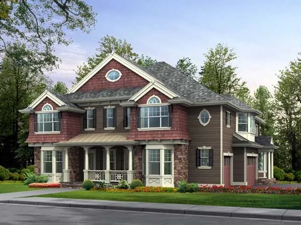 Full Rendering for House Plan #335194