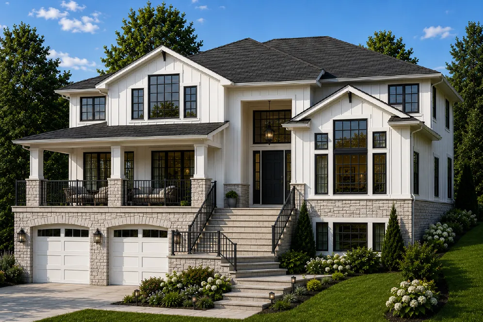 Full Rendering for House Plan #202023