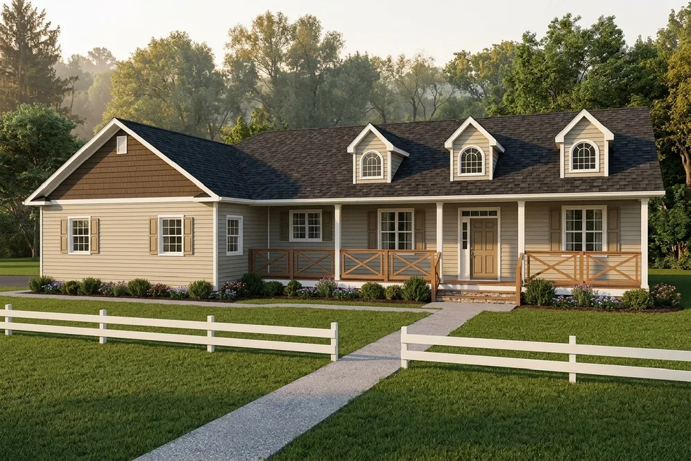 Full Rendering for House Plan #205318