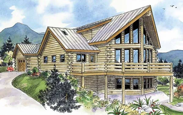 Full Rendering for House Plan #347963