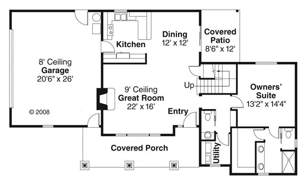 Main Floor Plan for House Plan #347073