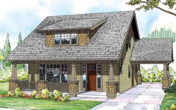 Full Rendering for House Plan #349873