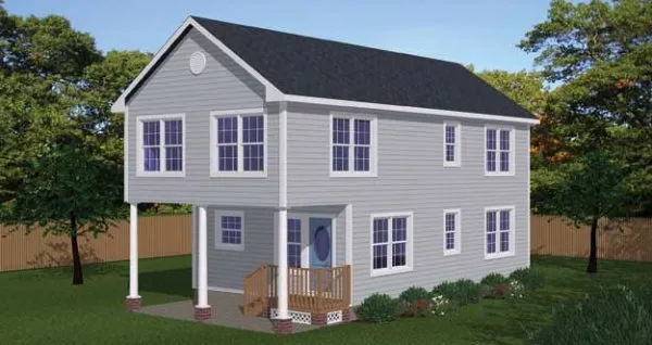Full Rendering for House Plan #561001