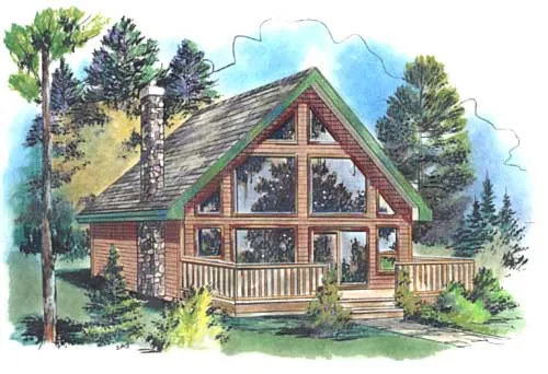 Full Rendering for House Plan #135054