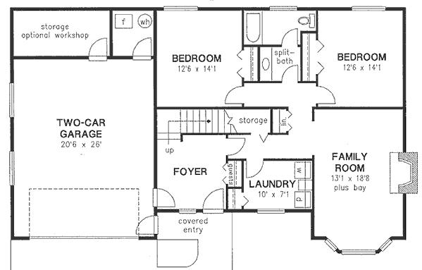 Basement Plan for House Plan #138598
