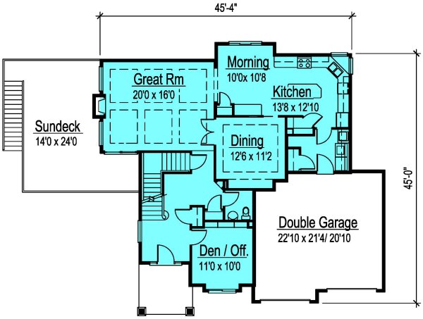 Main Floor Plan for House Plan #571011