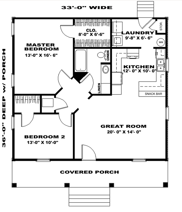 Main Floor Plan for House Plan #432001