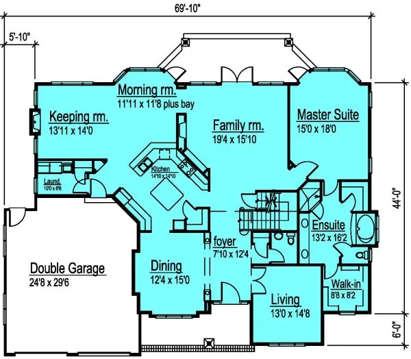 Main Floor Plan for House Plan #573010