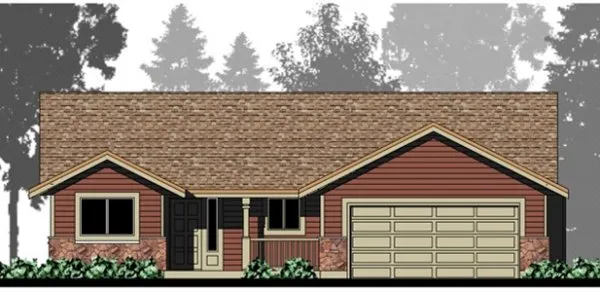 Full Rendering for House Plan #504027