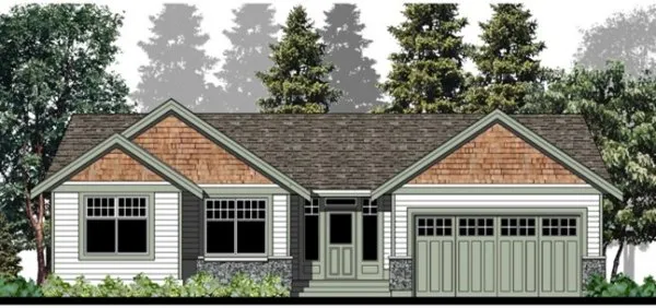 Full Rendering for House Plan #500220