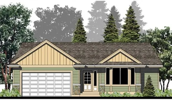 Full Rendering for House Plan #508227