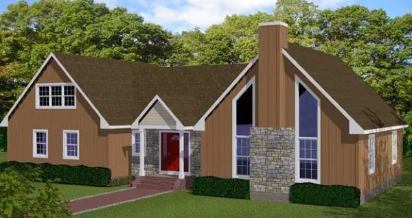 Full Rendering for House Plan #568001