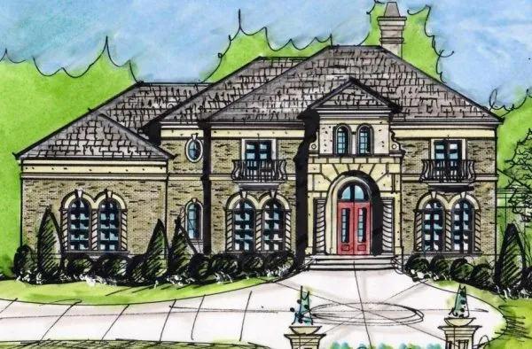 Full Rendering for House Plan #394030