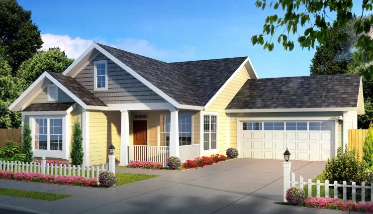 Full Rendering for House Plan #242434