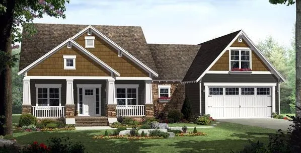 Full Rendering for House Plan #216182