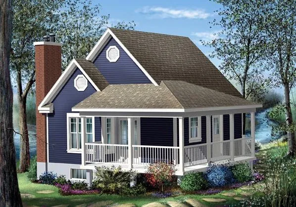 Full Rendering for House Plan #170116