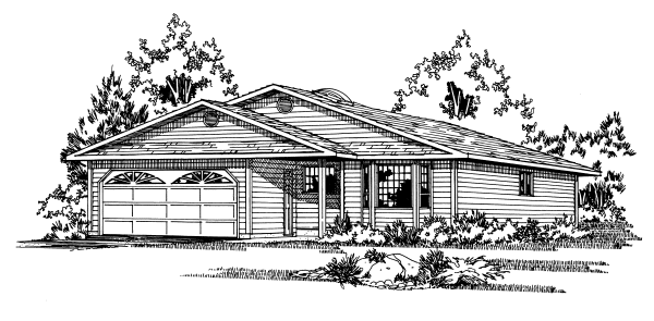 Full Rendering for House Plan #222149