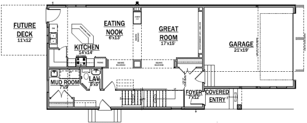 Main Floor Plan for House Plan #550191