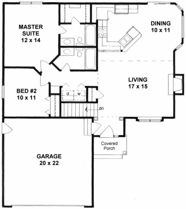 Main Floor Plan for House Plan #353301
