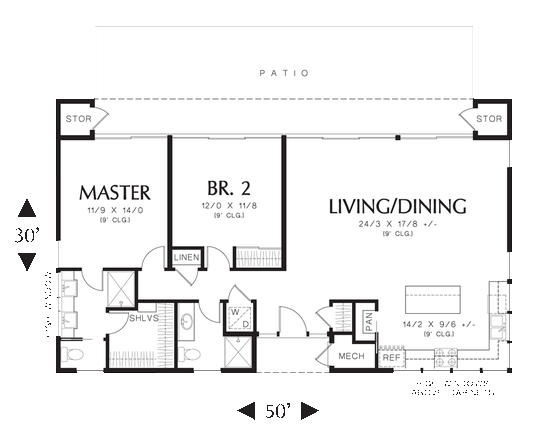 Main Floor Plan for House Plan #320612