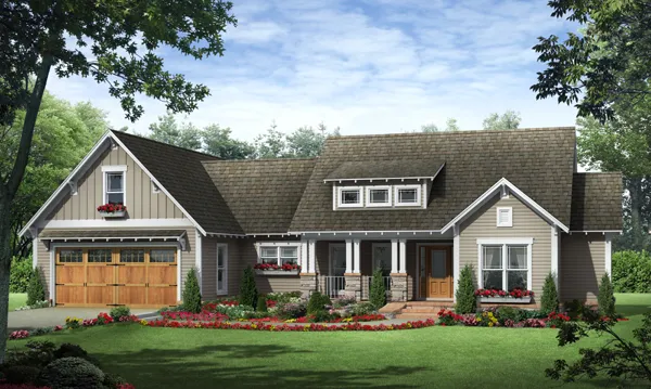 Full Rendering for House Plan #218182