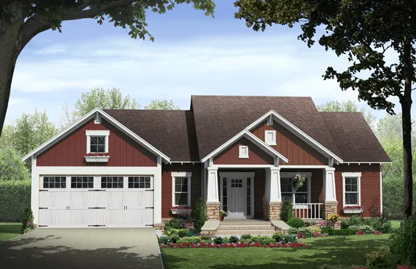Full Rendering for House Plan #216782